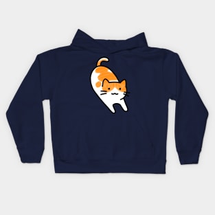 Creamsicle - Orange + White Tabby Kids Hoodie